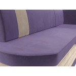 Кухонный угловой диван Токио фиолетовый\бежевый