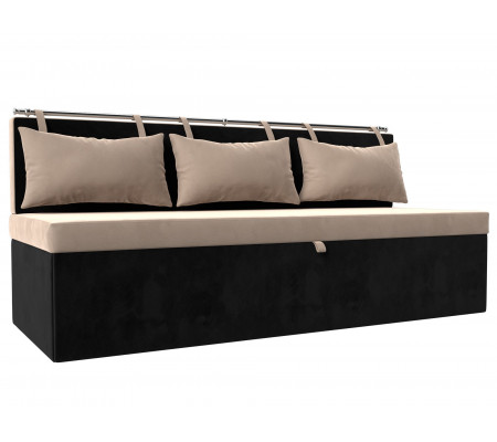 Кухонный прямой диван Метро, Велюр, Модель 105012
