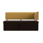Кухонный прямой диван Стоун с углом правый, Микровельвет, Модель 115941