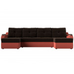 П-образный диван Меркурий, Микровельвет, Модель 111418