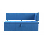 Кухонный прямой диван Стоун с углом Голубой