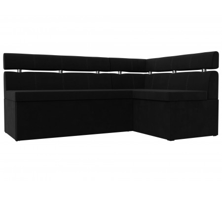 Кухонный угловой диван Классик правый угол, Микровельвет, Модель 117991