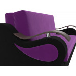 Прямой диван Меркурий 140 Фиолетовый\Черный