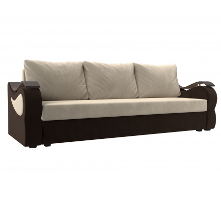 Прямой диван Меркурий лайт, Микровельвет, Модель 112930