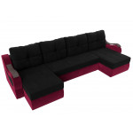 П-образный диван Меркурий, Микровельвет, Модель 111415