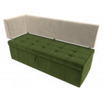 Кухонный прямой диван Стоун с углом левый, Микровельвет, Модель 107276L