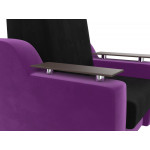 Кресло-кровать Сенатор 80 черный\фиолетовый