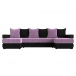 П-образный диван Венеция, Микровельвет, модель 108466