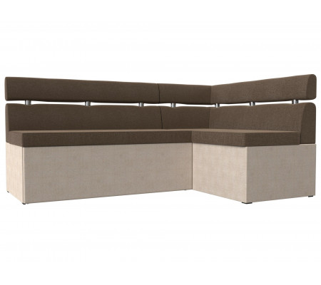 Кухонный угловой диван Классик правый угол, Рогожка, Модель 106578