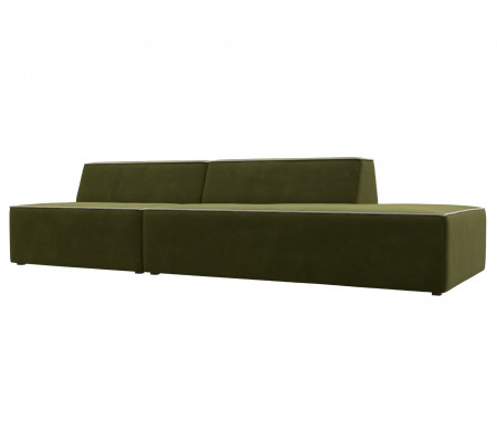 Прямой модульный диван Монс Модерн правый, Микровельвет, Модель 119477