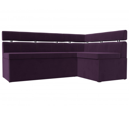 Кухонный угловой диван Классик правый угол, Велюр, Модель 117981