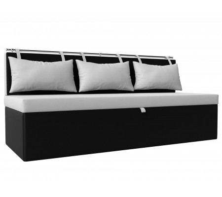 Кухонный прямой диван Метро, Экокожа, Модель 28567