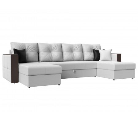 П-образный диван Валенсия, Экокожа, Модель 31451