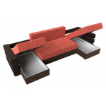 П-образный диван Венеция, Микровельвет, модель 108464