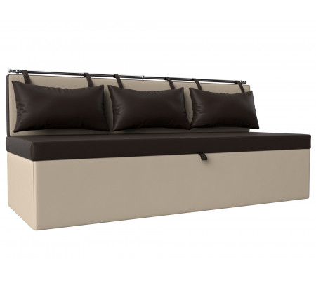 Кухонный прямой диван Метро, Экокожа, Модель 28566