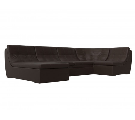 П-образный модульный диван Холидей, Экокожа, Модель 101863