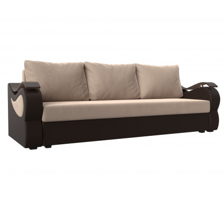 Прямой диван Меркурий лайт, Велюр, Экокожа, Модель 112915