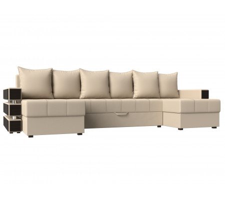 П-образный диван Венеция, Экокожа, Модель 100052