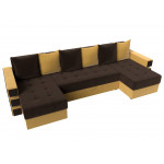 П-образный диван Венеция, Микровельвет, модель 108463