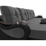 П-образный диван Меркурий Серый\черный