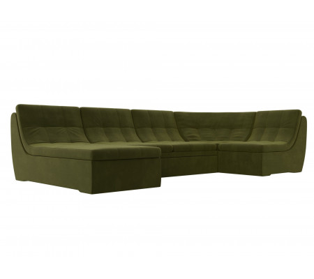 П-образный модульный диван Холидей, Микровельвет, Модель 101854