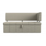 Кухонный прямой диван Стоун с углом правый, Рогожка, Модель 115963