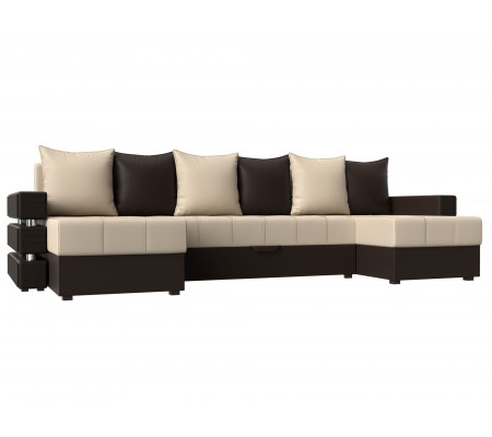 П-образный диван Венеция, Экокожа, Модель 100053