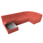 П-образный модульный диван Холидей, Микровельвет, Модель 112679